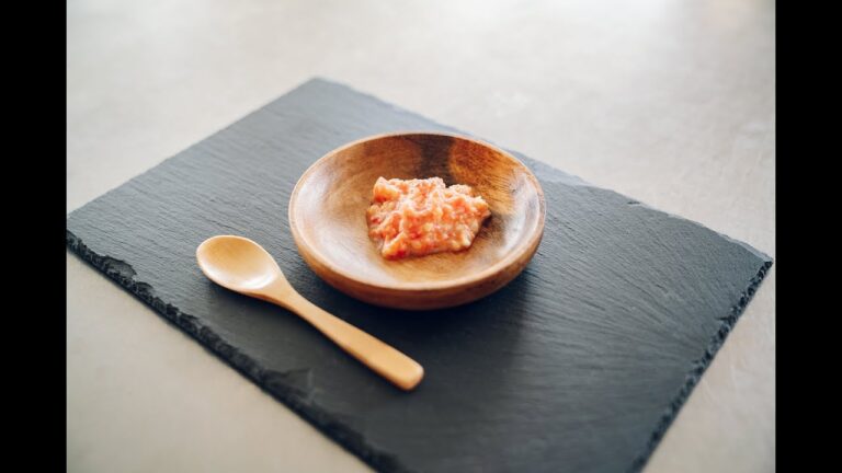 〜離乳食の作り方 魚とトマト煮〜  生後７ヶ月から８ヶ月向け