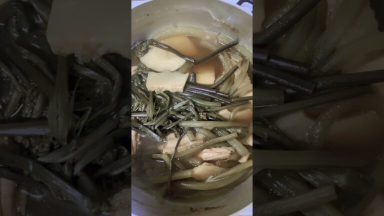 春一番の煮もの#わらび#たけのこ#ふき#鶏肉