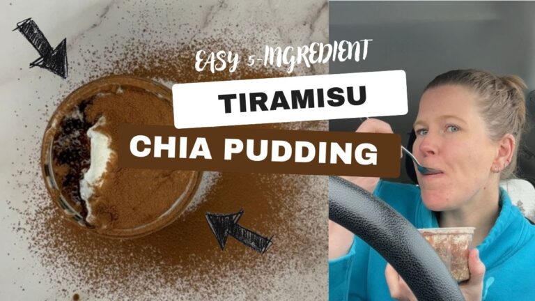 Layered Tiramisu Chia Seed Pudding | Overnight Breakfast Recipe | Tastes Like Dessert