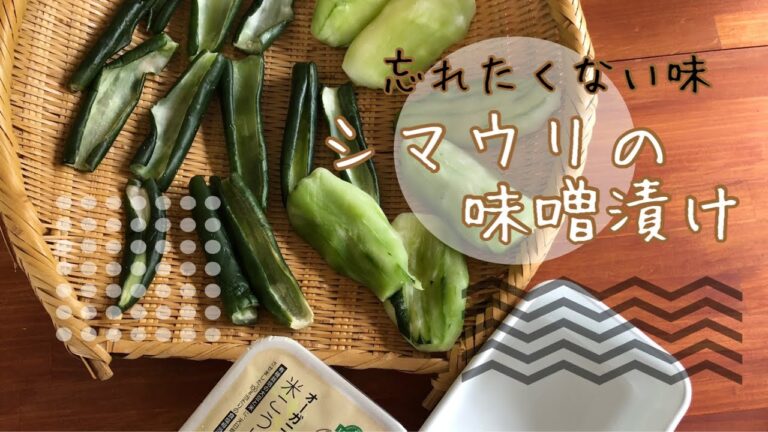 Simple LIFE  季節と暮らす【9月】　忘れたくない味　南信州 シマウリの味噌漬