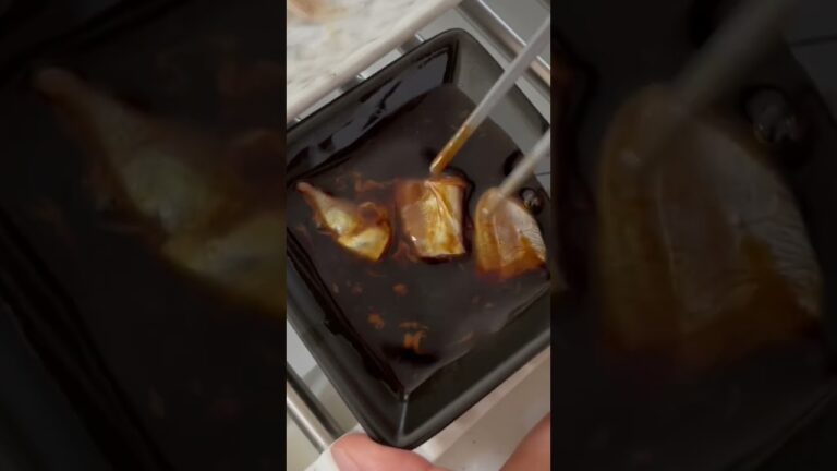 肝醤油でイカの刺身を#shorts #料理 #イカ