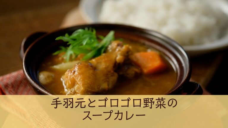 手羽元とゴロゴロ野菜のスープカレー