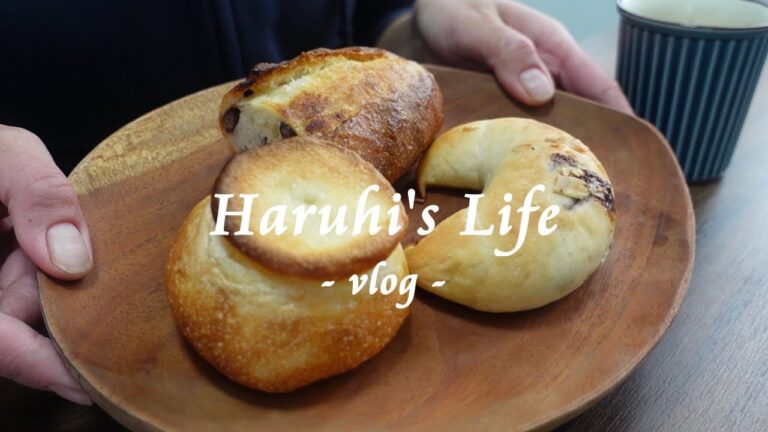 【食事vlog】チーズトッポギを作って食べて｜チーズin鶏バーグを作って食べたり｜パン屋さんのパンを食べた私の食事vlog　#vlog #食事 #主婦 #食生活