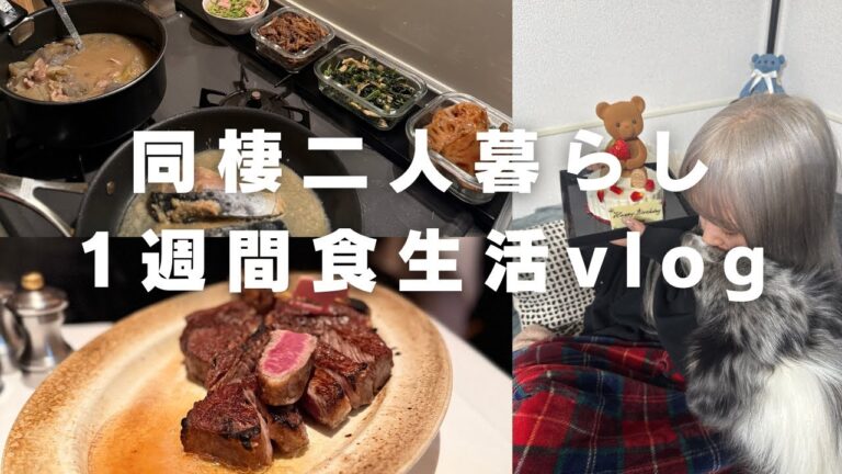 【26歳同棲カップル】１週間の食生活VLOG/作り置き/お弁当/夜ご飯献立