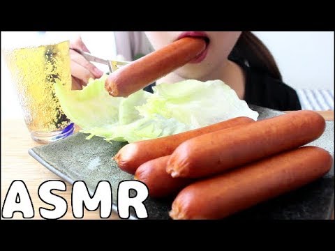 【ASMR】ジョンソンヴィルのチェダーチーズ味を食べる🍖No Talking・mukbang・eating sounds🎶sausage✨