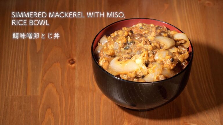 【鯖味噌卵とじ丼】超☆健康の簡単飯！朝の10分で作れる最高の丼！ASMR