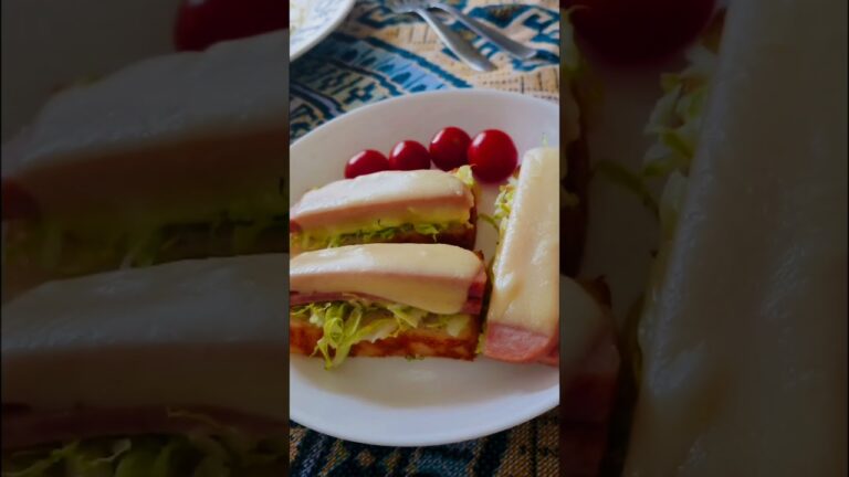 【米粉パン】でオープンサンド