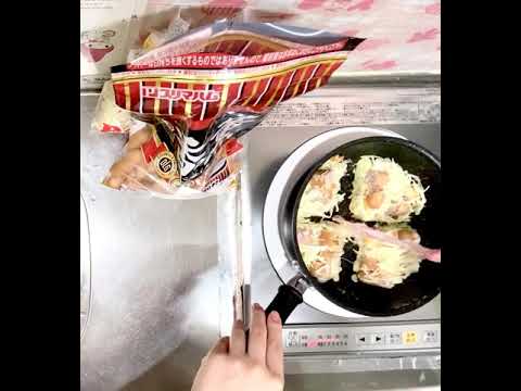 【初心者クッキング】卵無しでお好み焼きを作ってみた！
