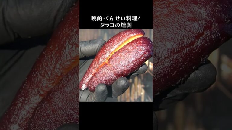 タラコ燻製：クリチ+マヨで和えて「燻たらディップ」 #shorts