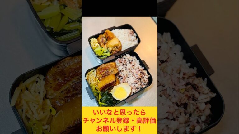 みんな大好き！豚の角煮弁当🐖 #お弁当おかず #food #お弁当動画 #作り置き弁当 #お弁当詰め方 #副菜 #角煮