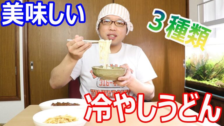 暑いときにはオススメ　美味しい冷やしうどん３種類　　　丸美屋　キッコーマン