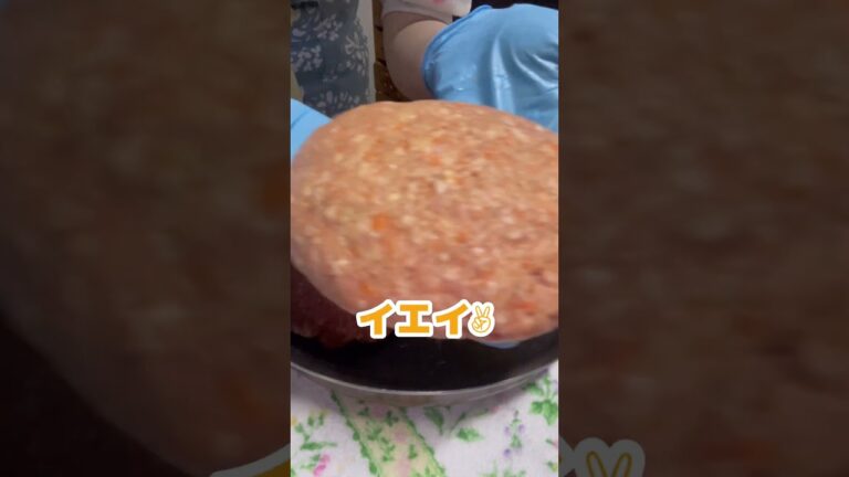 チーズとろ〜り🧀煮込みハンバーグ！！【我が家の夜ご飯】#shorts