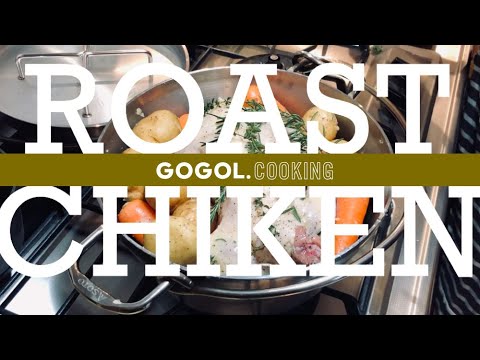 庭でキャンプ気分。ダッチオーブンで焼くローストチキン。そしてスープカレー【ゴーゴルクッキング】