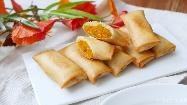 【かぼちゃの塩バター春巻き】レーズンが決め手！お酒にもあう♪おかずにもおつまみにも｜macaroni（マカロニ）
