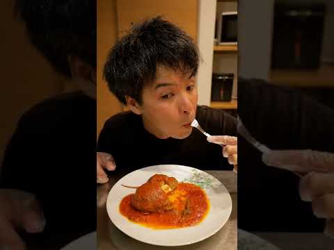 【カマンベールチーズハンバーグ】チーズと肉汁溢れる大人のハンバーグ！