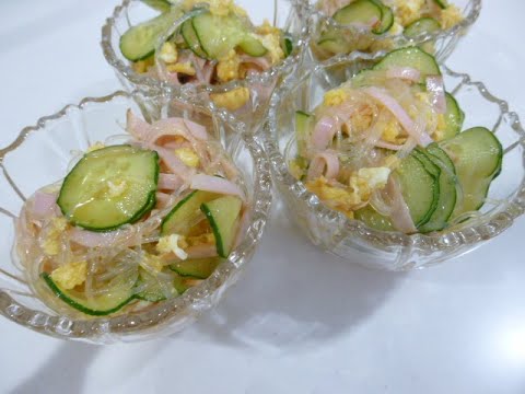 【レシピ】給食で人気の春雨サラダ（簡単バージョン）