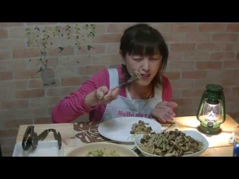 我が家の晩御飯！「キノコの ペペロンチーノ」の紹介です！