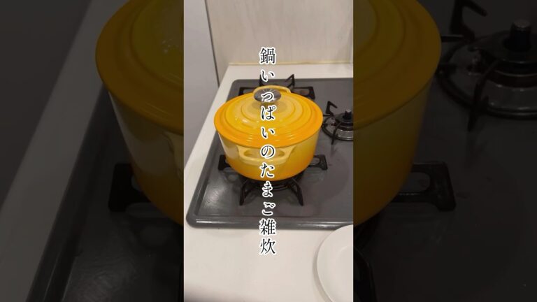 たまご雑炊/鍋いっぱい/愛情たっぷり#料理#shorts #40代#主婦#３児のママ#子育#vlog