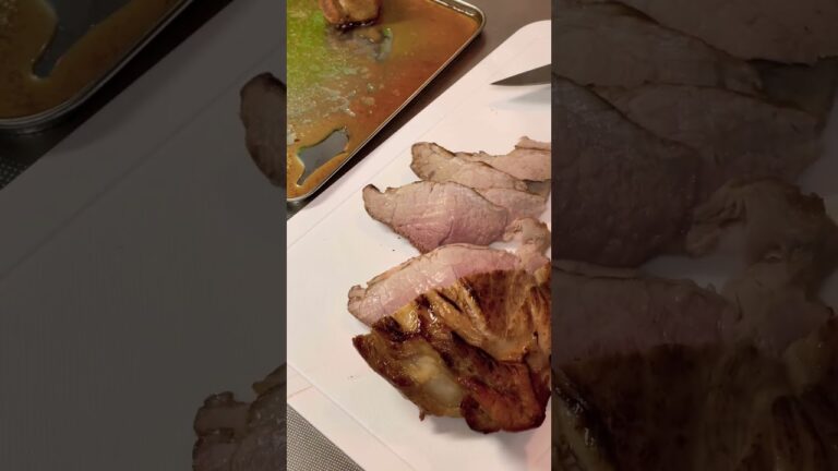 【ローストポーク】焼きがサイコー！#肉 #肉の日 #肉好き #ローストポーク #short #料理動画 #焼肉 #夕飯 #夕飯作り #おかわり #ちょうだい #チャンネル登録お願いします