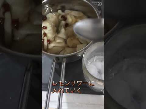 新生姜でジンジャエール作ってレモンサワーで割ってみた😋🍻😋