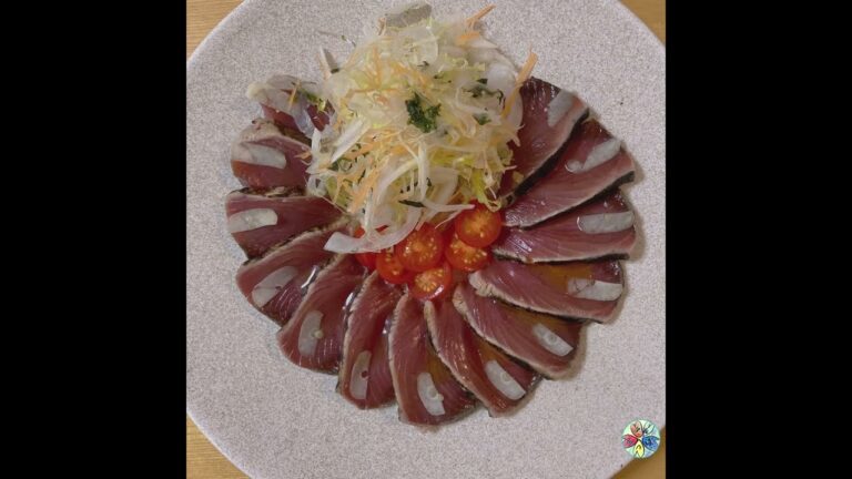 【戻り鰹の時期が来ますね】おうちでカツオのタタキ【バーナーがあると色々楽しめます。】