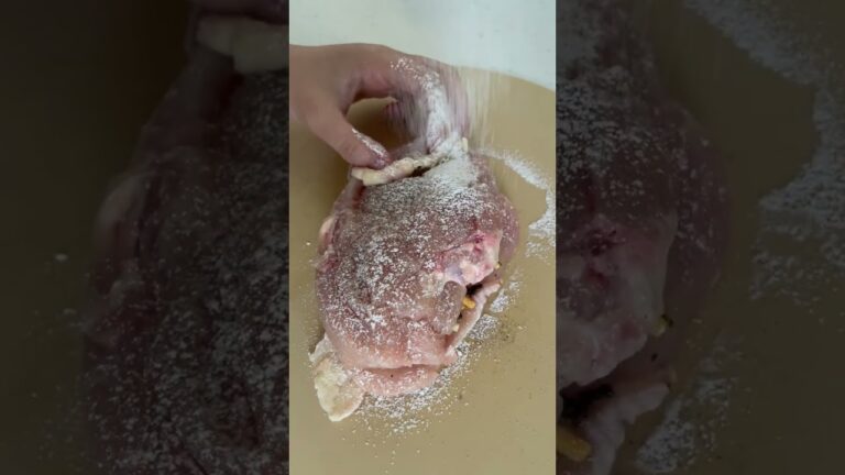 チーズとバジルソースのチキンステーキ　#shorts