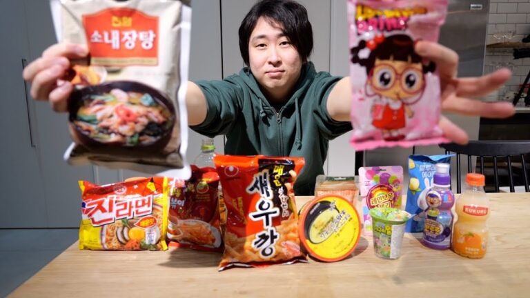 韓国の食べ物たくさん食べてガチレビューしてみた