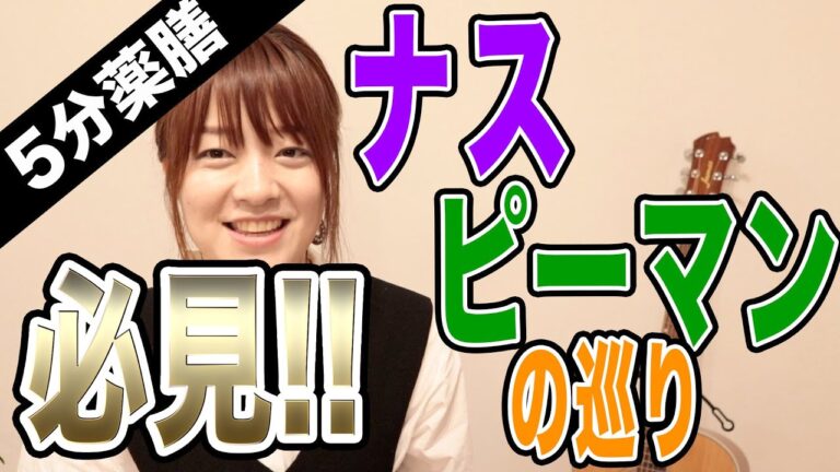 【5分薬膳】ピーマン×ナスで巡りUP