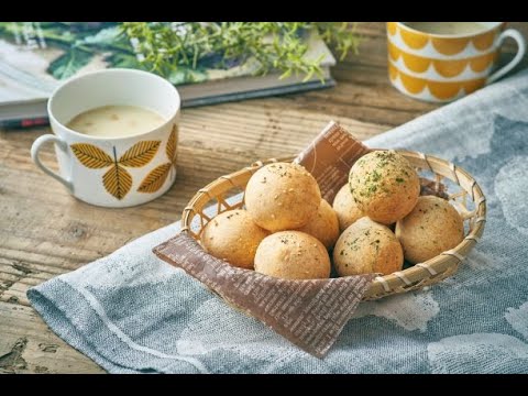 【レシピ】天ぷら粉黄金で作るアレンジレシピ2種の「明太餅チーズパン（白いりごま味/青のり味）」