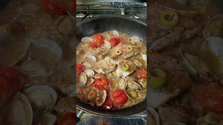 今日は鯛と、あさりとアンチョビアクアパッツァ