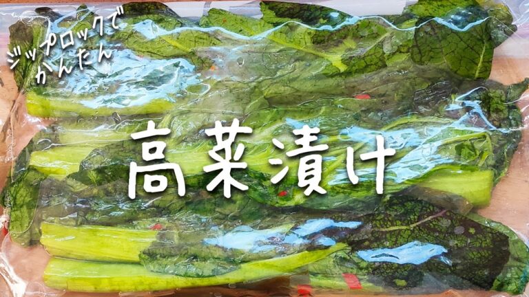 【高菜漬け】簡単！すぐできる！ 高菜 の 浅漬け 人気 レシピ ☆ 高菜 漬物 漬け方