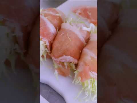 【簡単レシピ】簡単すぎる！肉巻きキャベツ#shorts