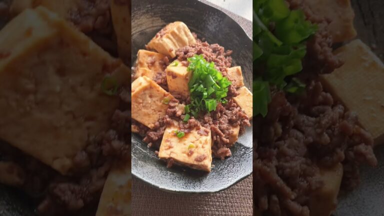 焼肉のたれだけ❗うまうま【そぼろ豆腐】#Shorts #ひめりんご