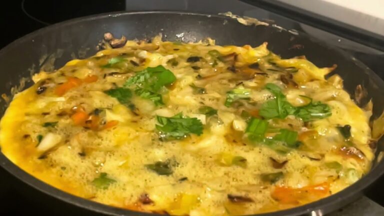 Morning Breakfast: Cabbage & Carrot - Omelette