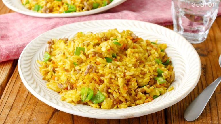 【カレーチャーハン】カレー粉で仕上げる！スパイシーな味わい♪