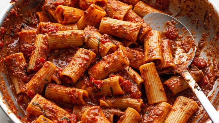 Spicy Mushroom Rigatoni #Shorts | SO VEGAN