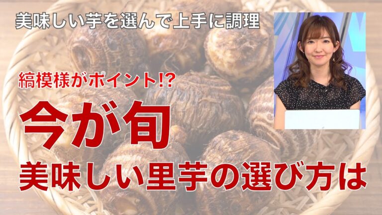 今が旬 美味しい里芋の選び方は縞模様がポイント!?