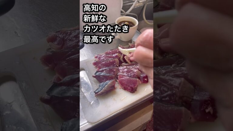 高知旅④カツオのたたき作ってもらった！夫婦旅行 #おうちごはん