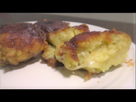 アル中が作る「さつまいもハンバーグinチーズ」