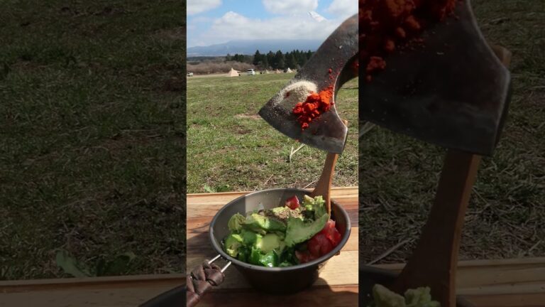 キャンプで映えるおつまみ【アボカドディップタコス】 #shorts