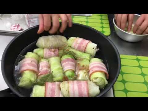 ロールキャベツを煮る方法（DoCook 銀座料理教室）