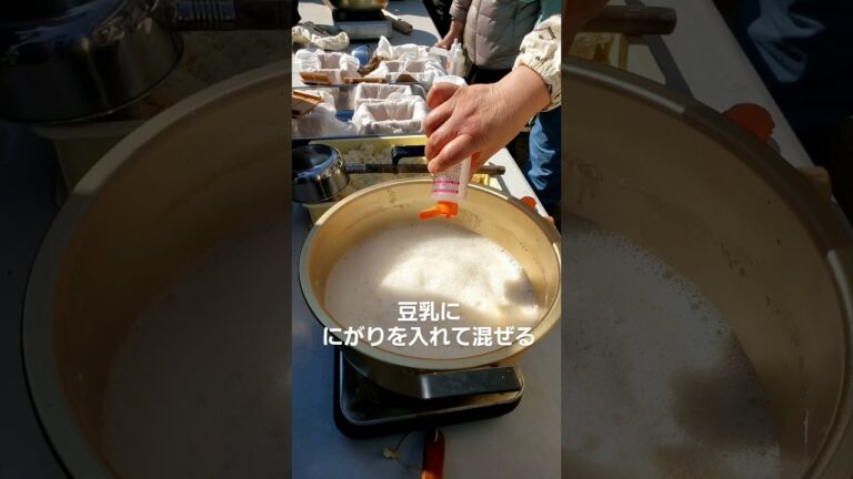 How to Make TOFU自然栽培の大豆で豆腐作り#家庭菜園 #スローライフ #shorts #無添加#手作り#自給自足