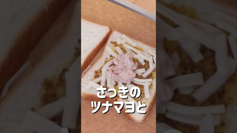 同棲中の彼氏が作るホットサンドが美味すぎた。ツナメルト🧀🍞 #ホットサンドメーカー #同棲 #料理