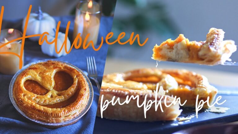 【ハロウィン簡単】パンプキンパイの作り方：【 Halloween 】 How to make pumpkin pie