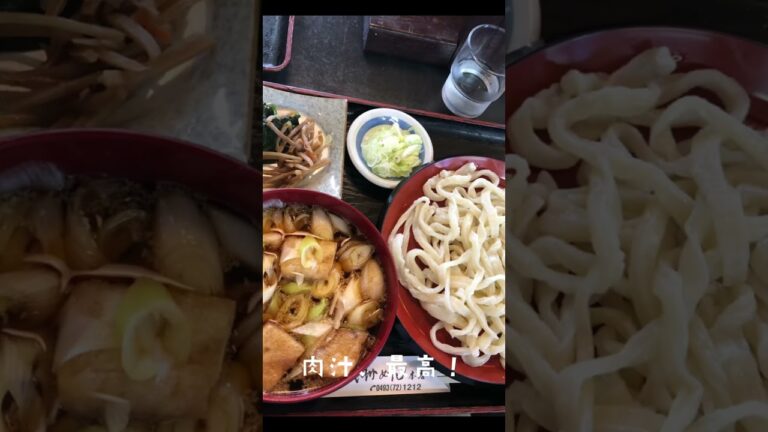 ［最高に美味しいランチ］創業100年の老舗、美味い肉汁うどん#埼玉県#肉汁うどん#shorts