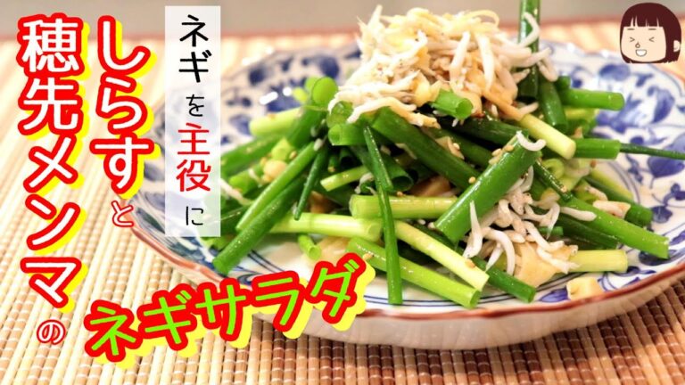◆◇ねぎレシピ◇◆ビシッと味が決まる！しらすと穂先メンマのねぎサラダ～穂先メンマって便利～〖簡単レシピ/おつまみ〗