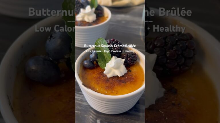 The Healthiest Crème Brûlée! #highproteinrecipes #easyrecipe #foodforweightloss