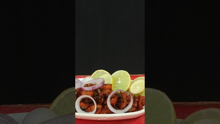spicy Fry chilly mushrooms with lemon and onion spicy #short #chilly #cooking #asmr 🔥😛