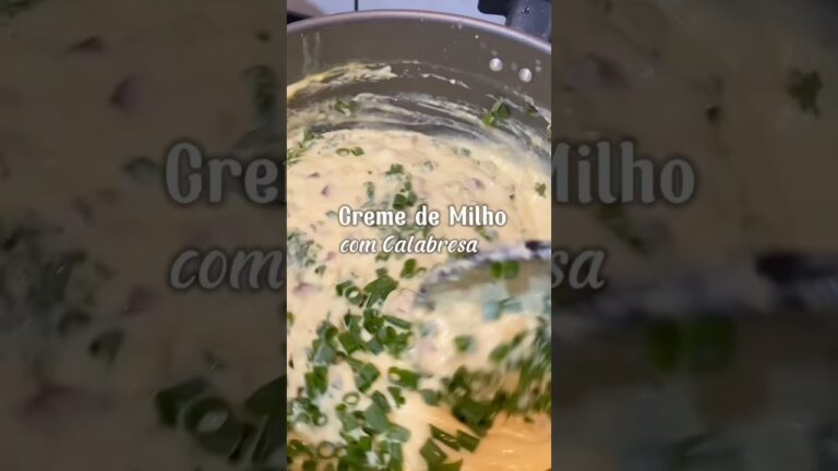 Voce precisa fazer esse Creme de Milho com Calabresa 😋