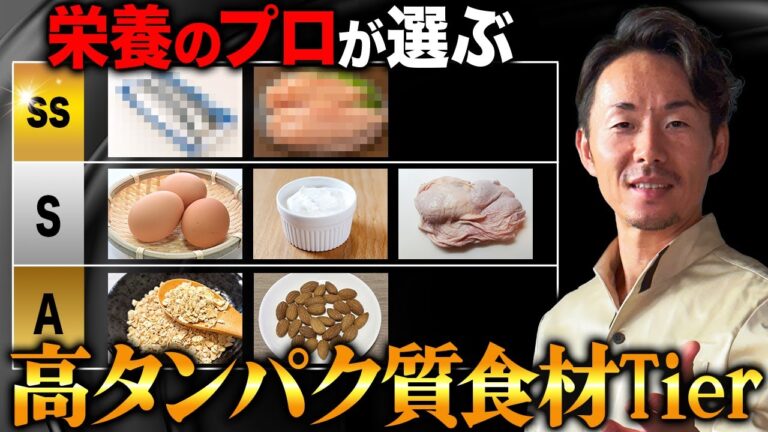【必見】2025年最新の高タンパク食材ティア表を公開！迷ったらこの食材を摂れ！